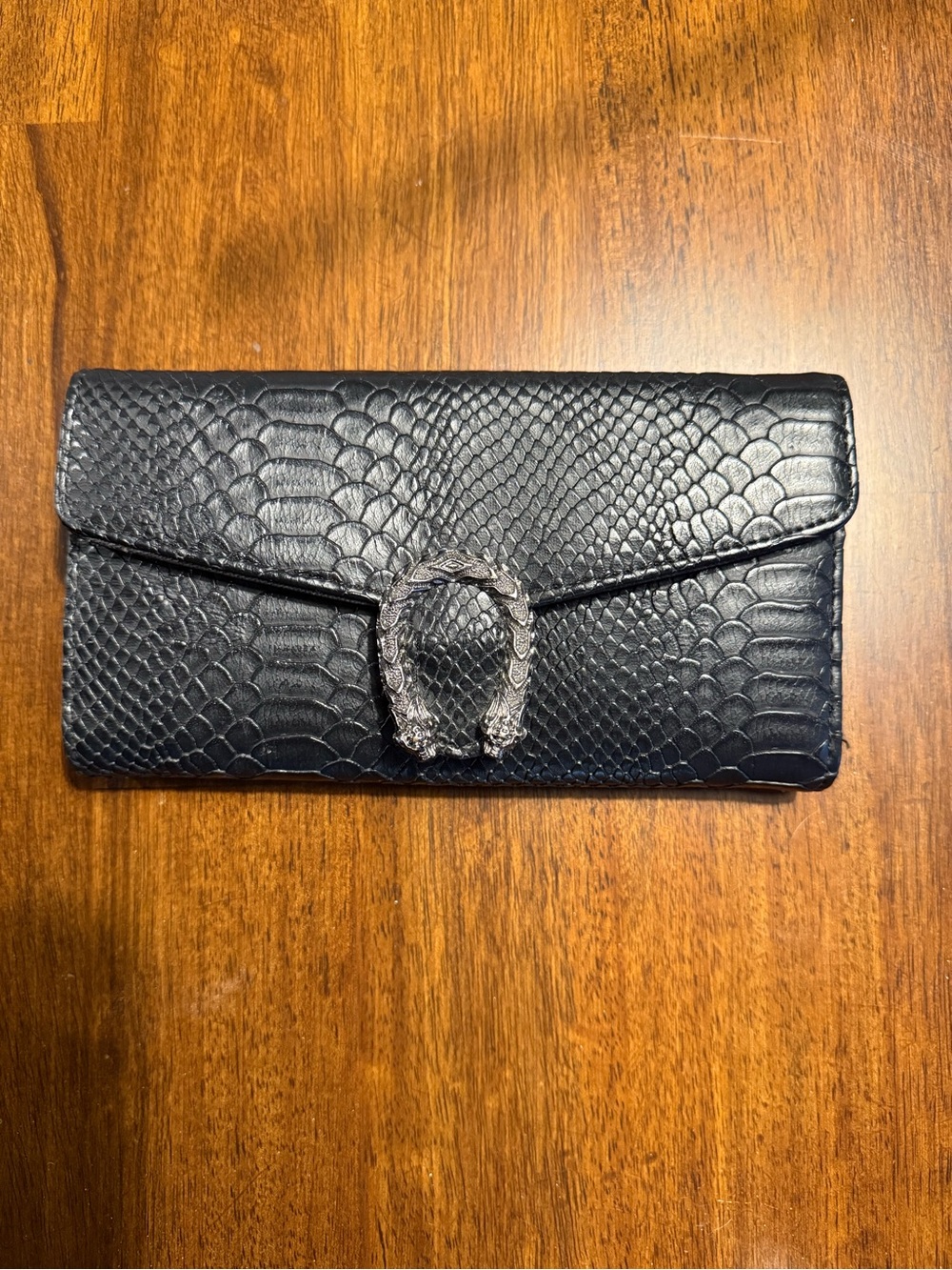 Black Textured Wallet